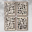 «Chalk and Flint I», reproduction encadrée - ensemble de 4-1664590555-1664590553