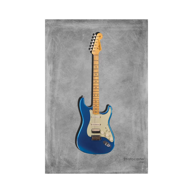 Fender Stratocaster '57 1 Piece Wrapped Canvas Wall Art, 66.04 cm H x 45.72 cm W x 3.175 cm D