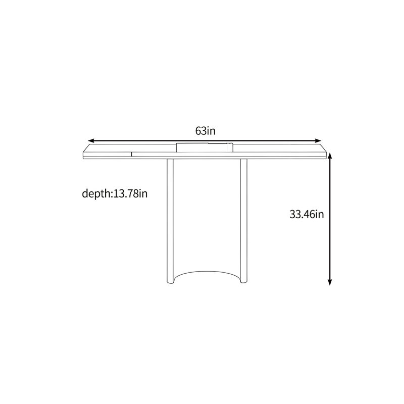 Nouvelle console de luxe de style chinois, H 33,46 po x l 63 po x P 13,78 po