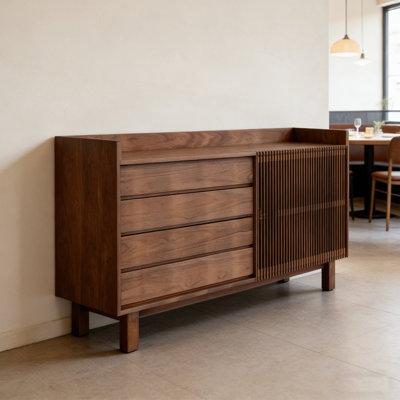 High-end grid door Buffet Table