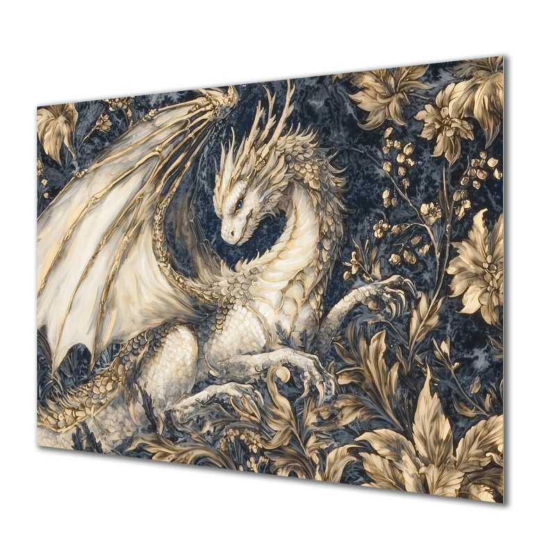 Majestic Dragon Lair - Dragons, impression murale sur métal, H 34 po x l 44 po