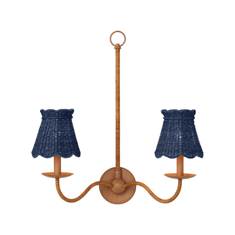 Annabelle Tapered Chandelier Shade, Indigo