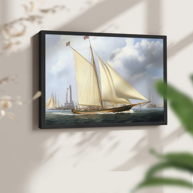 Nautical Series-CX III - Reproduction encadrée - Restickable, Noir, H 16 po x l 20 po