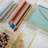 Thomas Martha Stewart Plastic Stackable Office Desk Drawer Organizer Set with Metallic Trim