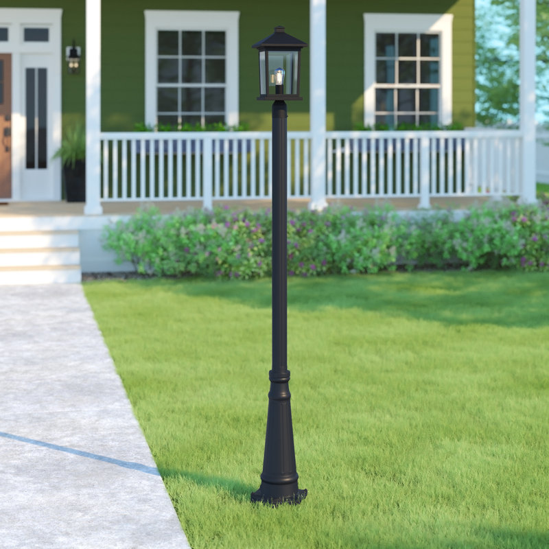 Lovette Lamp Post (Full), Black, 112.25" H x 10" W" x 10