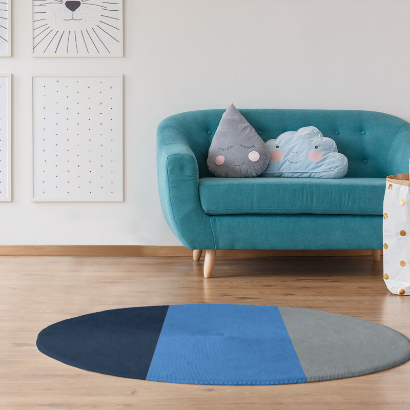 Chenille Indoor Rug, Round 5'