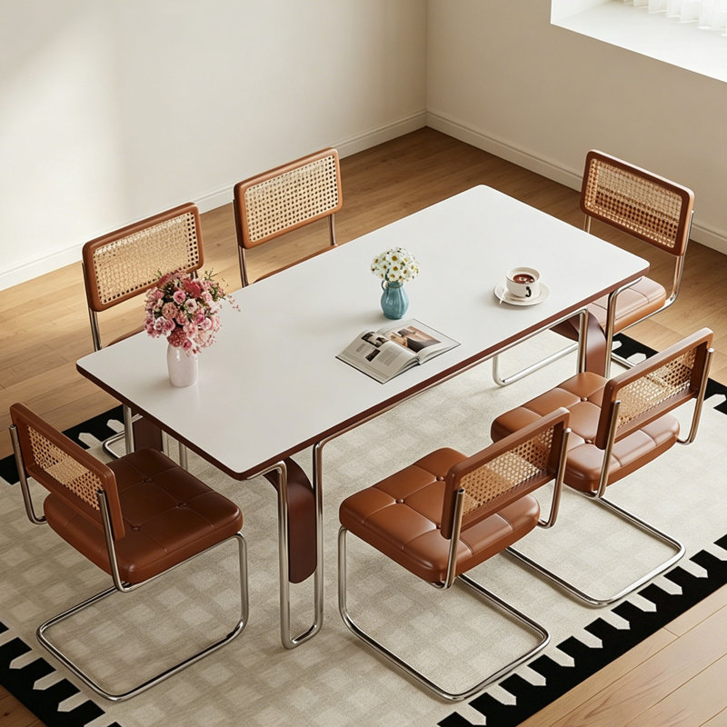 Atsabe, 7 pièces : table, 6 chaises, H 29,5 po x L 55,1 po x l 31,5 po