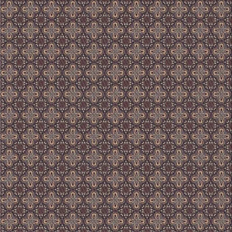 Brun clair Tapis décoratif, Carré 4 pi