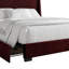 Lit plateforme double avec rangement en velours gris-1073106760-1073106763