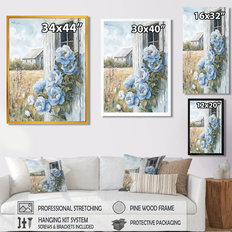 Kilraghts - Art mural sur toile florale, Toile tendue, Ne s’applique pas, H 20 po x l 12 po