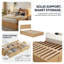 Full Size Wood Platform Bed With Underneath Storage And 2 Drawers-2085104381
