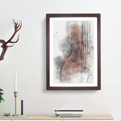 Cello in Abstract - Picture Frame Graphic Art Print