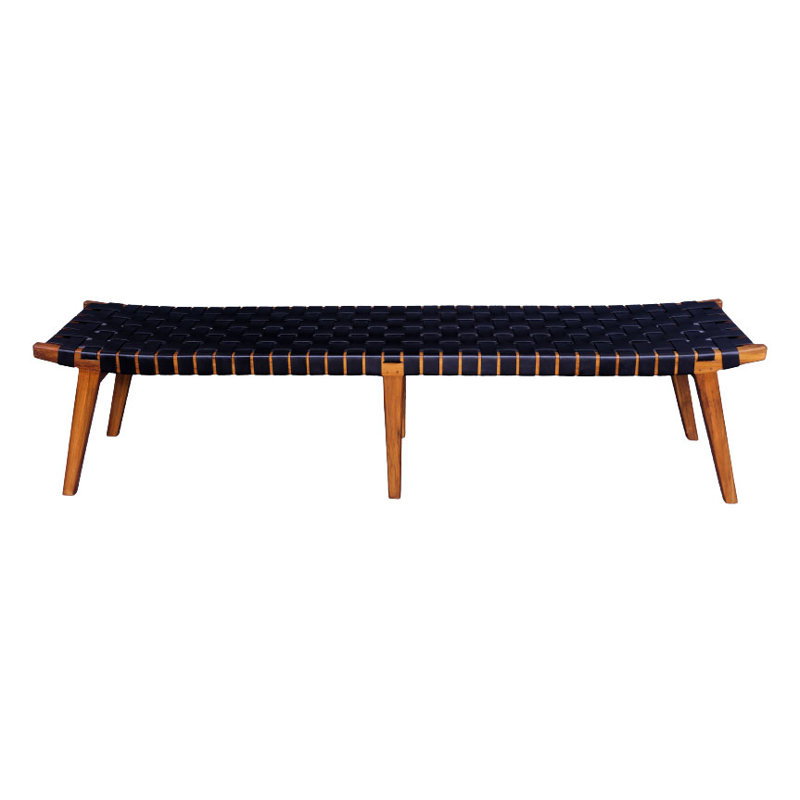 Meghanne Leather Upholstered Bench