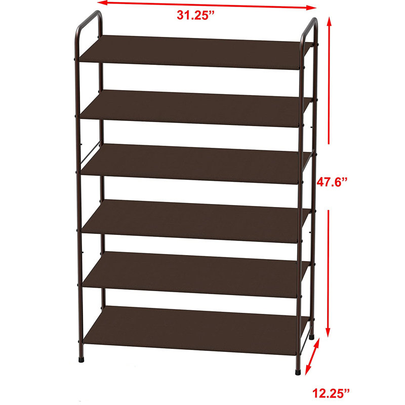 28 Pair Shoe Rack, Bronze