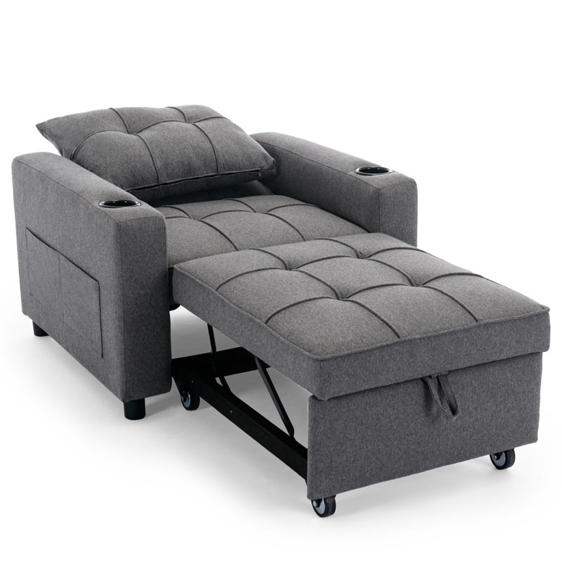 Mianna Tufted Back Sofa Bed with Storage