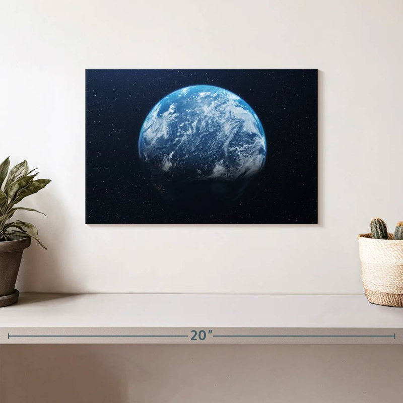 Oberle Earth From Space, 8" H x 12" W