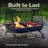  Northland Grill 36" Rectangular Wood-Burning Black Finish Steel Outdoor Fire Pit