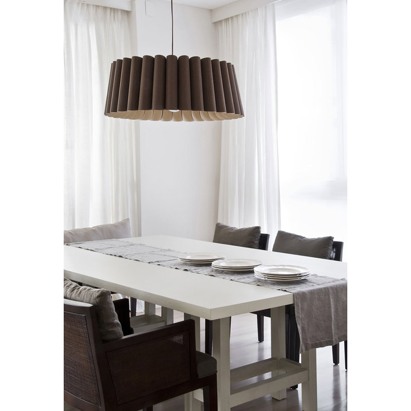 Luminaire suspendu unique à 1 lumière Renata, Ébène