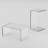 Set Of 2, Acrylic End Table, C-shape Acrylic Side Table Small Simple Side Table Modern Acrylic Coffee Tables For Living Room,bedroom-1054058090