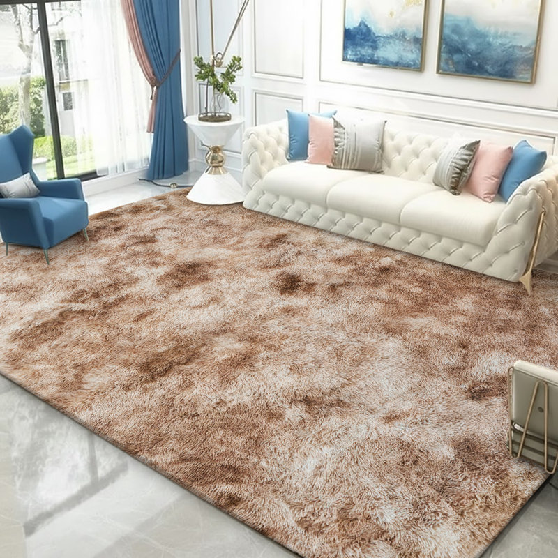Shaggy Fluffy  Area Rug for Bedroom & Living Room Rug, Rectangle 50 x 80 cm