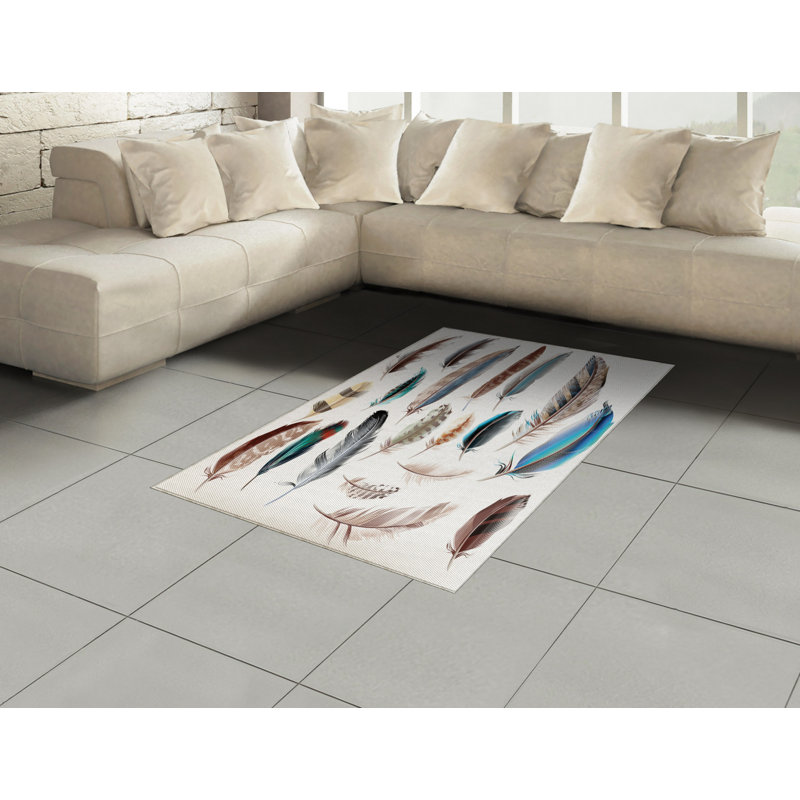 Tapis décoratif à longs poils en fibre de polyester haute densité Animal, Rectangle— 4 pi x 5 pi 8 po