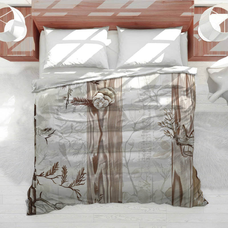 Abstract Nature Pattern Cotton Blend Comforter, Queen Comforter