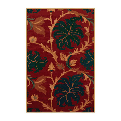 Machine Washable French Brown Area Rug