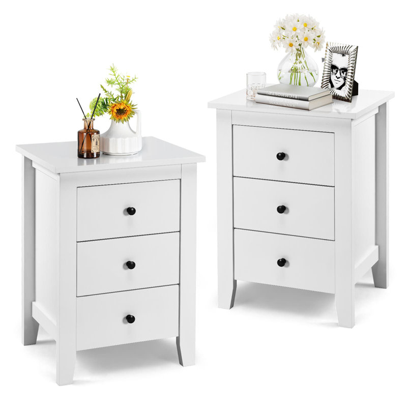 46cm W Particle Board Bedside Table