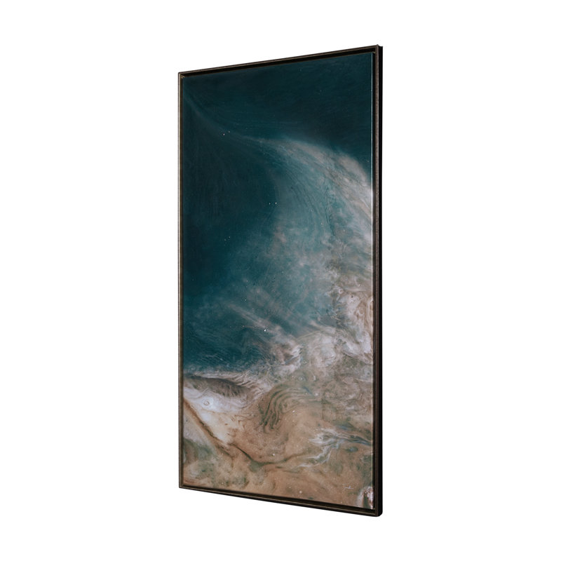 Oasis II, œuvre d'art sur toile encadrée à la main, 40.0L x 1.5W x 80.0H, Oasis I, Noir