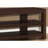 Stylish Media Stand, 42 Inch, With Brown Laminate And Storage Modern Open Concept