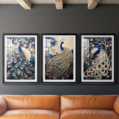 ANIMALS Series CCXII  -Custom Framed  Premium Print W Matt - 3 Pieces
