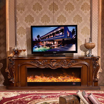 Hand-carved decorative heating fireplace