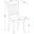 9 Piece Kitchen Table & Chairs Set Includes a Rectangle Dining Room Table with Butterfly Leaf and 8 Dining Chairs, 40x78 Inch, Buttermilk & Cherry-237126937