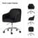 Vernese Modern Velvet Task Chair with Tufted Back
