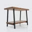 Table basse 39 po en bois massif rustique pour salon avec tablette