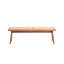 Mobilier de patio 6 pièces avec finition naturelle et table en noyer pour une soirée cinéma en toute tranquillité