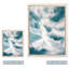 Coastal Retreat Underwater Clouds II by  - Floater Frame Print on Canvas-51154643