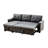 Lynkon Upholstered 53.9'' Sleeper Sofa