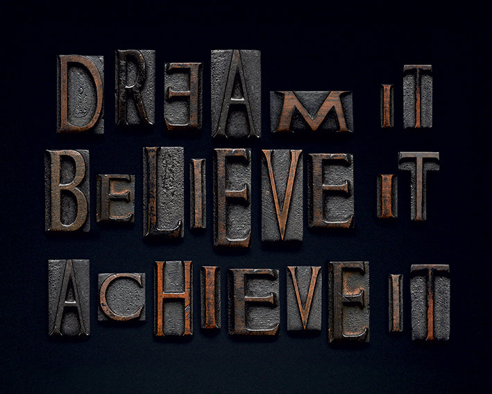 'Dream It' by Alyson Fennell Textual Art on Canvas