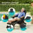 Folding Adirondack Chair with Retractable Ottoman & Cup Holder, 3-Position Adjustable for Patio, All-Weather Outdoor Seating-1703071207