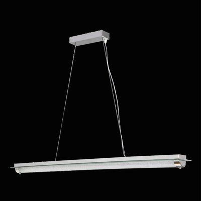 1 - Light Polished Chrome/Mirror/San Diamond LED Single Pendant