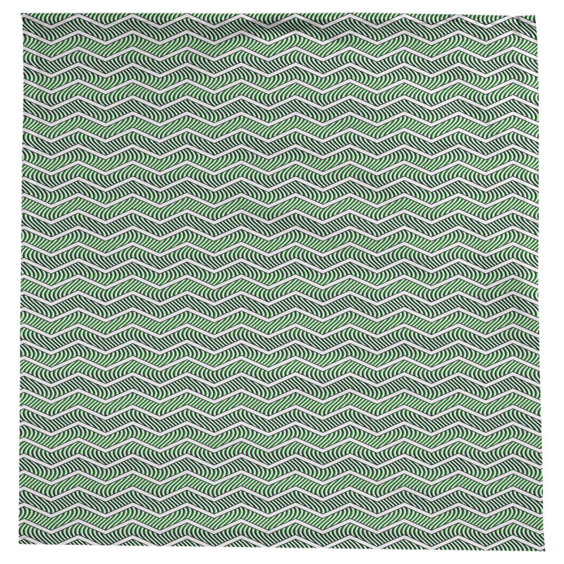 Nappe à chevrons ondulés Stephenie, Vert