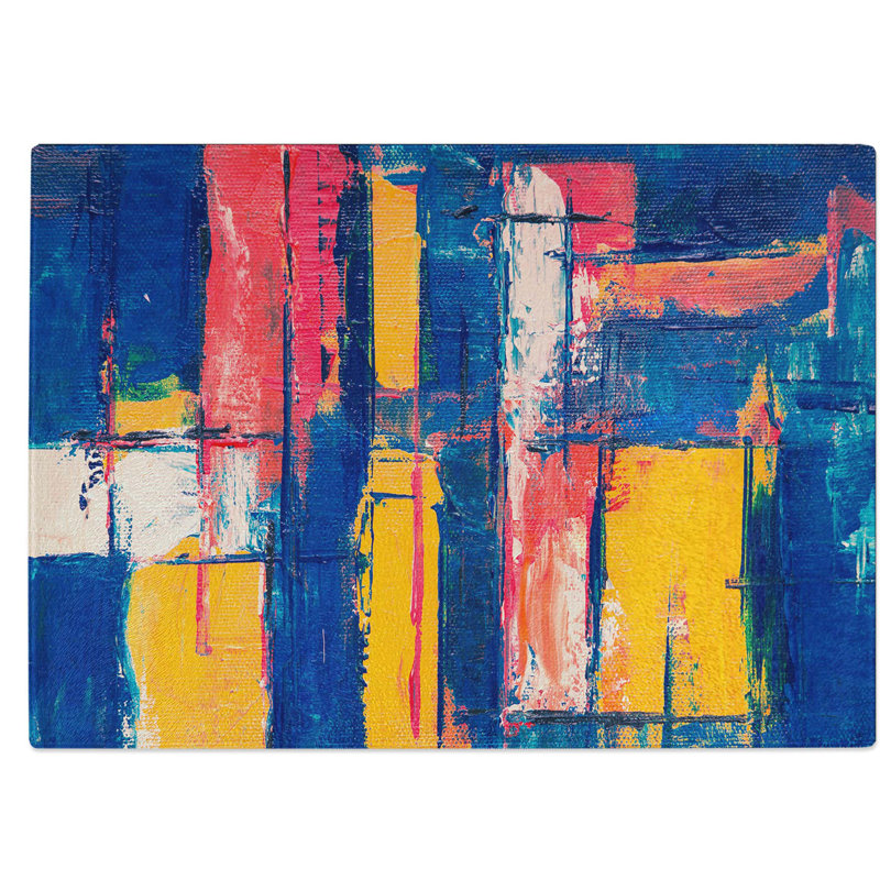 Tempered Glass Art Painting Vol.366 Chopping Board, 28.5 cm W x 20 cm L