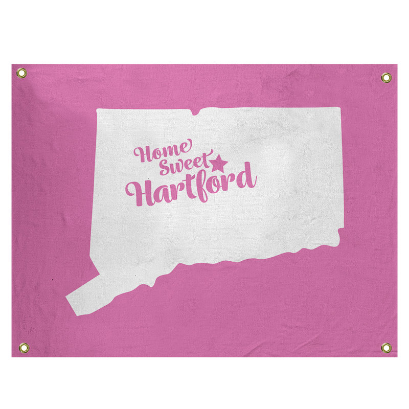 Tapisserie murale connecticut hartford, H 26 po x l 36 po, Rose