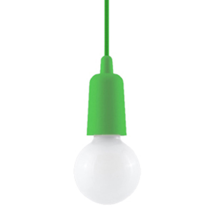 Borofsky 1 - Light White Pendant, Green