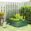 Lit de jardin surélevé galvanisé avec treillis, fond ouvert, vert-1984878114-1984878118