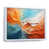 White Floater Framed