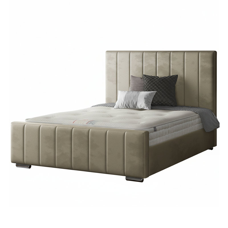 Jesse Upholstered Bed, Coffee, Super King (6')