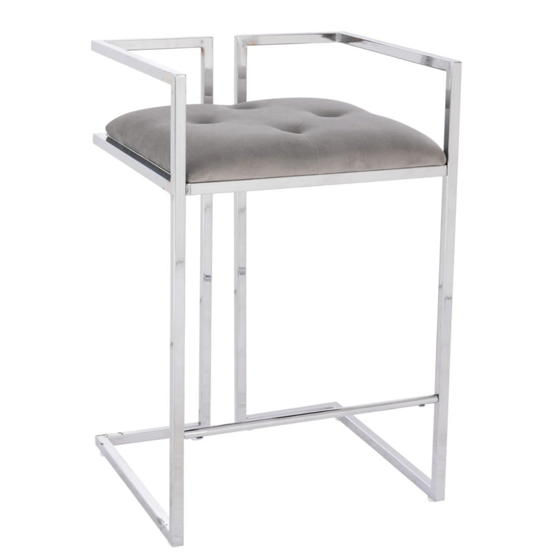 Tabouret en velours Harvey