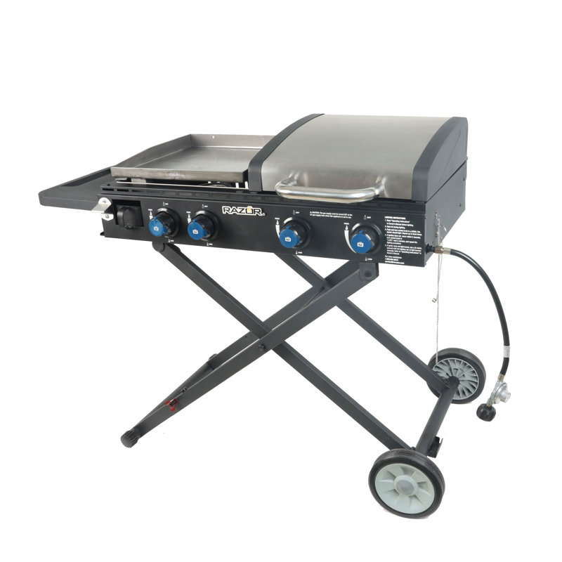 Razor Griddle 4 - Burner Portable Liquid Propane Gas Grill